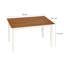 Table de salle à manger en bois massif de 122 cm de large
