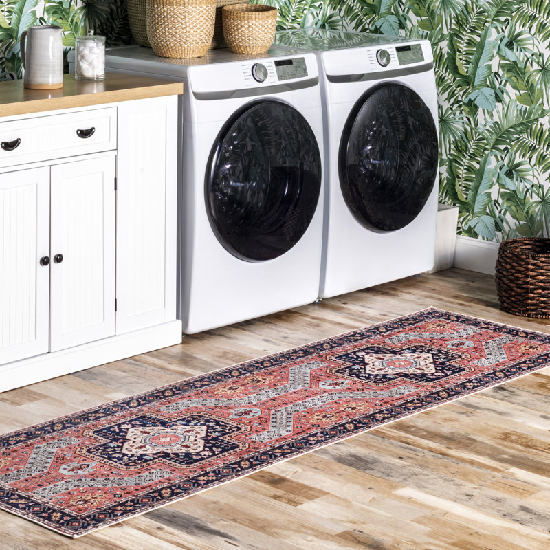 Tapis aztèque Amber SpinClean, Tapis de couloir 2 pi 6 po x 8 pi