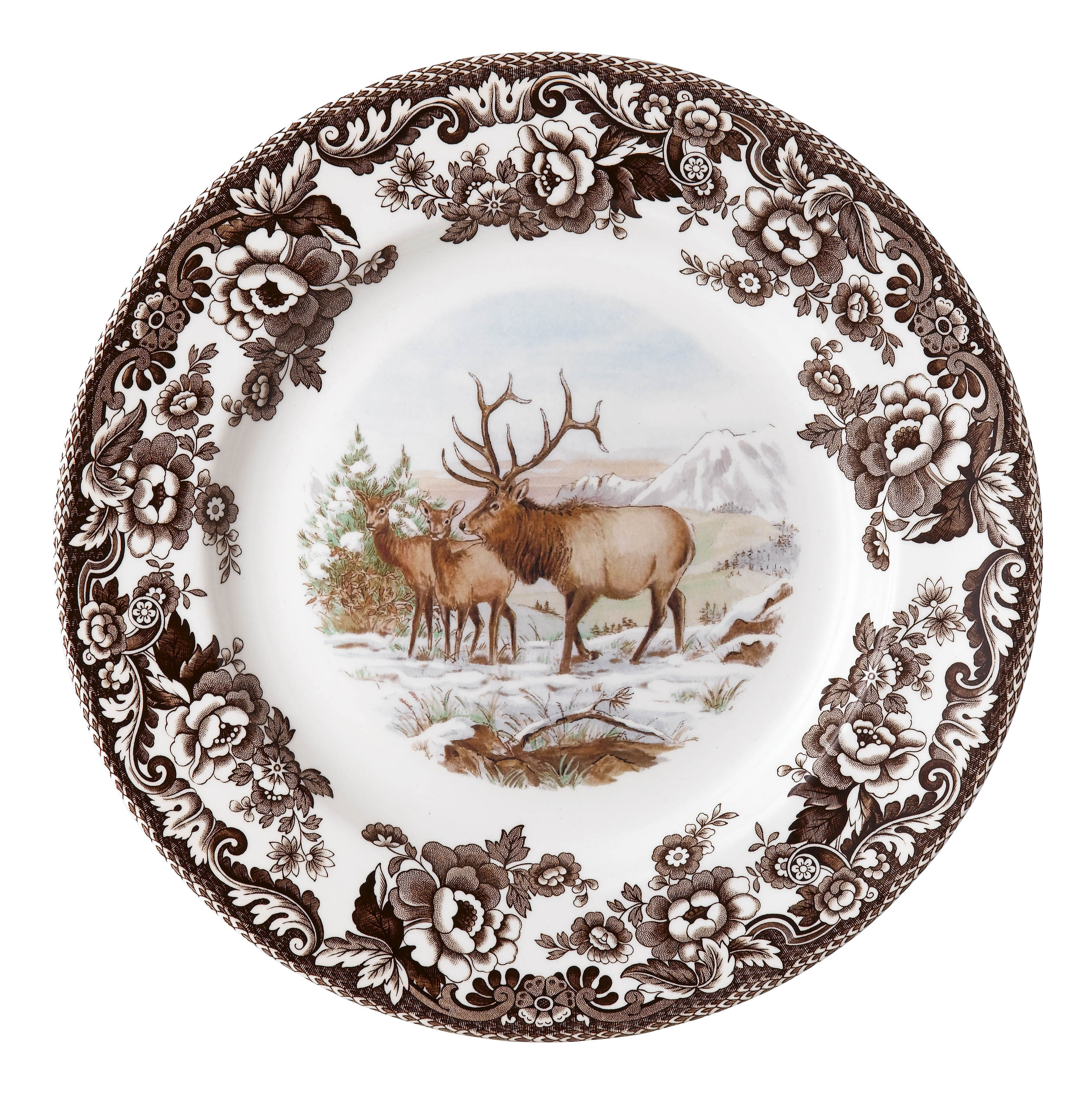 Spode Woodland Am.Wildlife Dinner Plate 10.5" Elk & Reviews | Wayfair