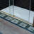 WOODBRIDGE Frameless Single Sliding Shower Door, 56-60" Width x 80"Height with 3/8"(10mm) Clear Tempered Glass-115676921