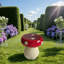 Tabouret de jardin extérieur en résine, tabouret surdimensionné à base de champignon surdimensionné de 13,8 pouces, tabouret d'intérieur de cour-119033062