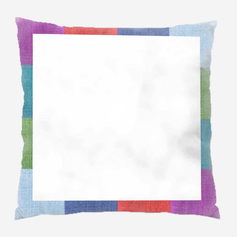 Fabric Microsuede Reversible Throw Pillow