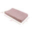Maroon Stripe Quilted Muslin Changing Pad Cover