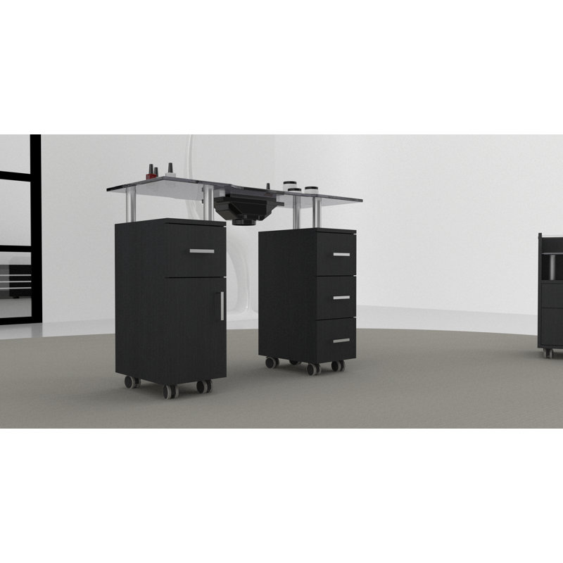 Bureau en verre, Noir