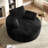 Boneless 59" Oversized Round Corduroy Chaise Lounge Chair, Double-layer Upholstered Cushion Sofa Bed With 2 Throw Pillows & Back Pillow For Living Room, No Assembly Required-2056324674
