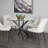 Gupton Round Glass Top Metal Base Dining Table-61086684-52794681