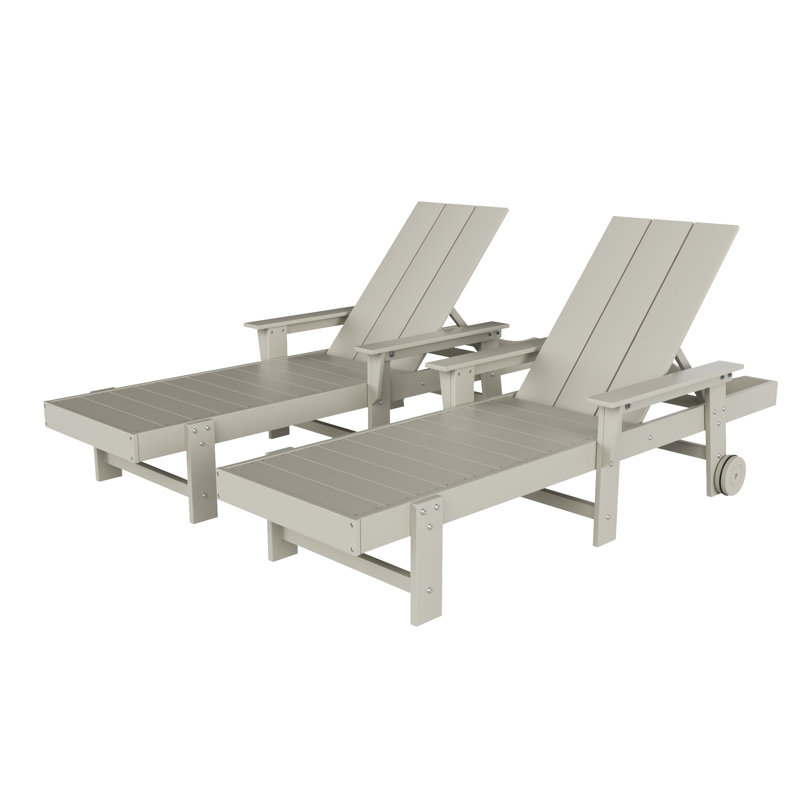 Joubert Outdoor Chaise Lounge Set, Sand