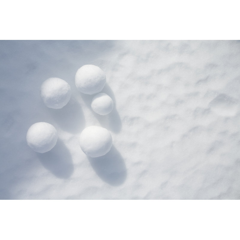 Boules de neige par Malerapasso, H 8 po x l 12 po