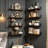 Floating Shelves Set of 8, 4.7 Inch Wide Rustic Wood Wall Shelves for Bedroom Living Room Kitchen Bathroom Office-129238488