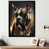 Impression noire sur toile encadrée sélectionné