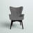 27.5" W Tufted Linen Wingback Chair-20213640