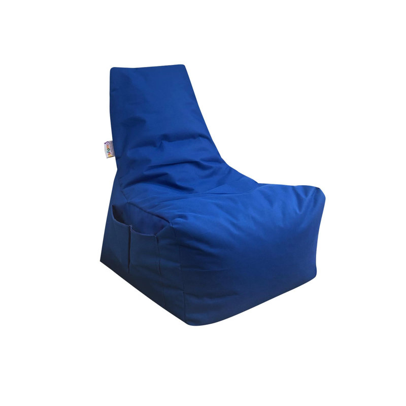 Bean Bag, Blue Polyester