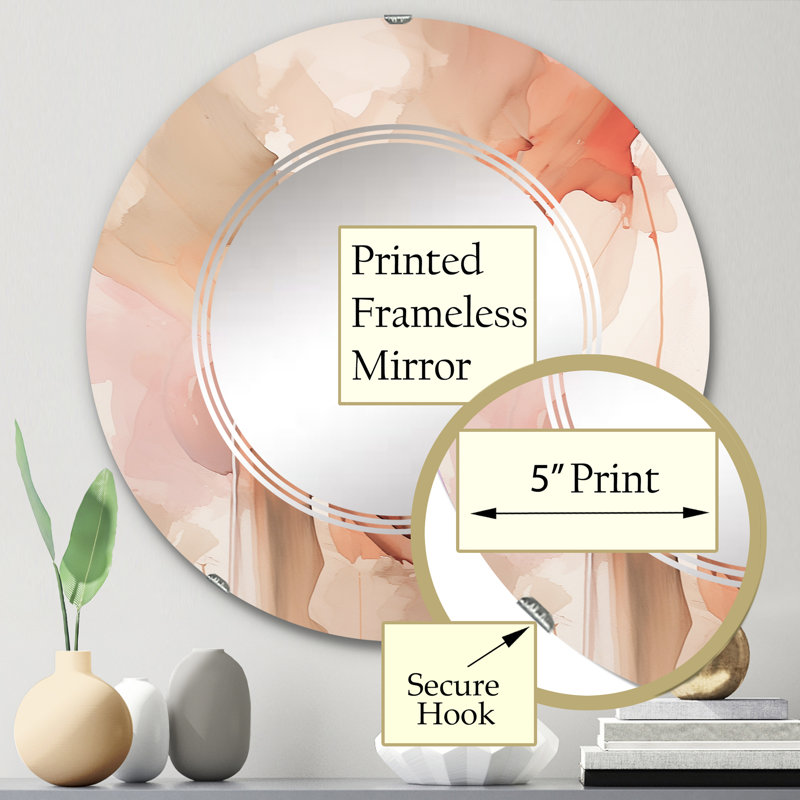 Miroir mural Sheniece, 24 po x 24 po