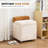 18" Upholstered Storage Ottoman Stool with Hidden Compartment-1451954921
