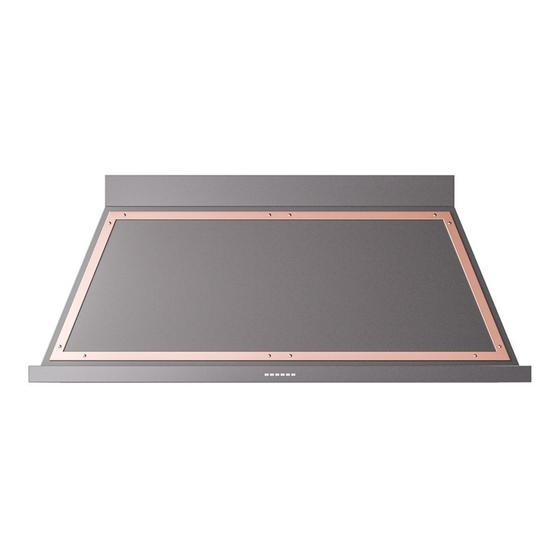 Hotte murale à conduit 60 pouces Nostalgie II ILVE Nostalgie II ILVE, Graphite mat / cuivre