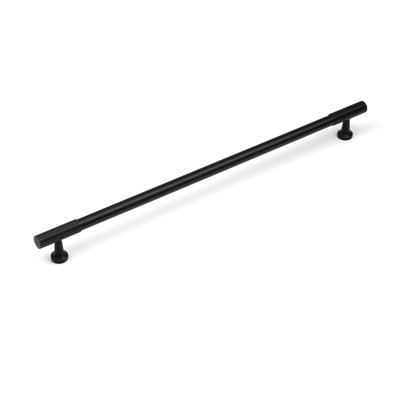 Matt Black Reeded Knob