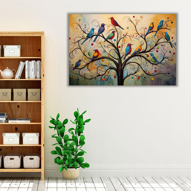 «Feathered Flock Fantasy», H 32 po x l 48 po