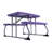 Rectangular Metal Folding Outdoor Picnic Table , 36'' in. W 32.6'' in. D