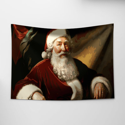 Tapisserie murale «Christmas Santa Claus Portraits»