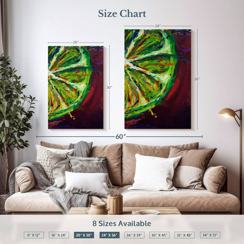 Yarlin Lime 2017, 36" H x 24" W
