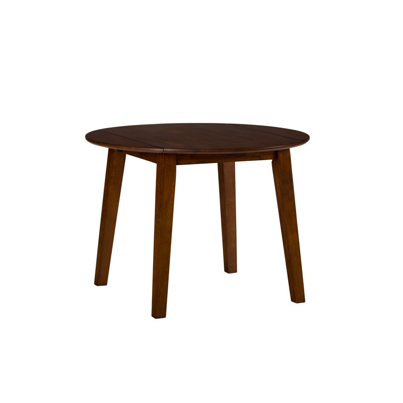 Ensemble de salle à manger à abattants en bois massif 3 pièces Iadié - Caramel, Caramel