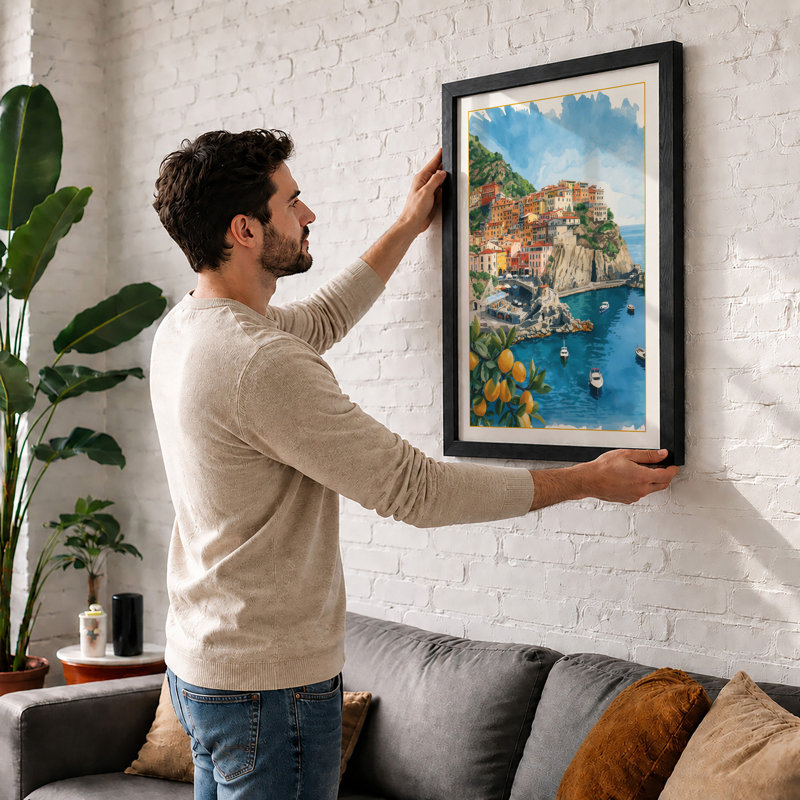 1 Piece Wall Art, A2 - 59.4 x 42.0 cm, White