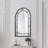 Otho 47" Arched Black Wall Mirror