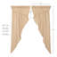 Paire de rideaux semi-transparents avec passe-tringle Clare-36426265