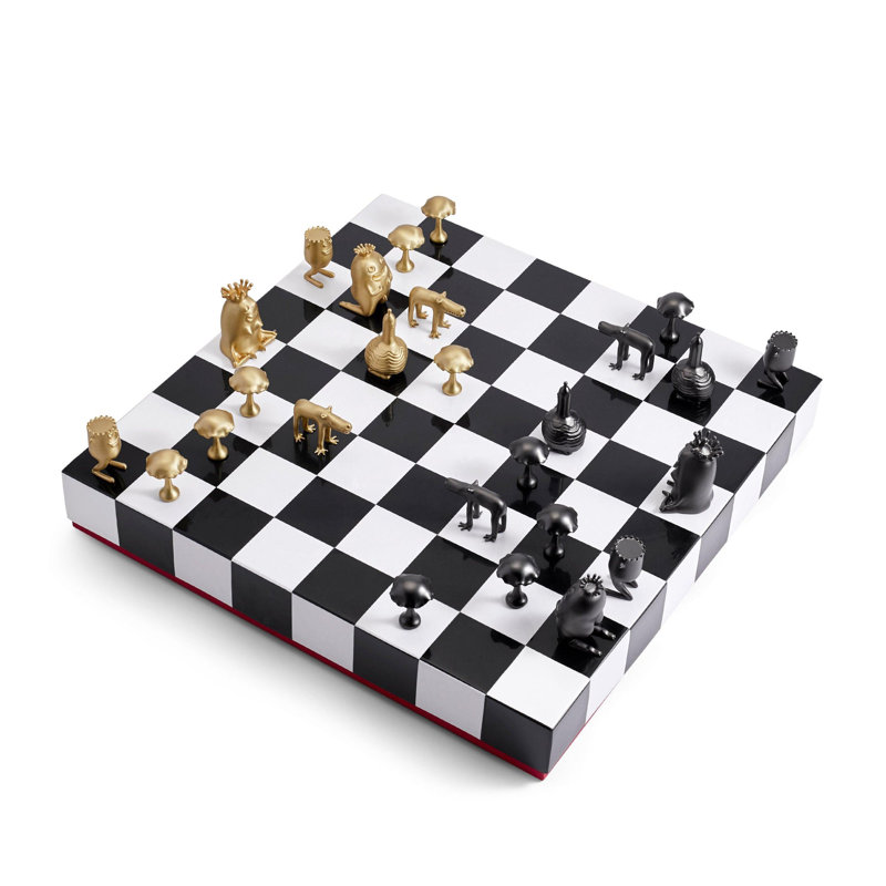Haas Chess Set - Black + White