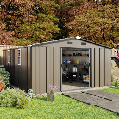 Durable Metal Shed Storage Versatile Backyard Use