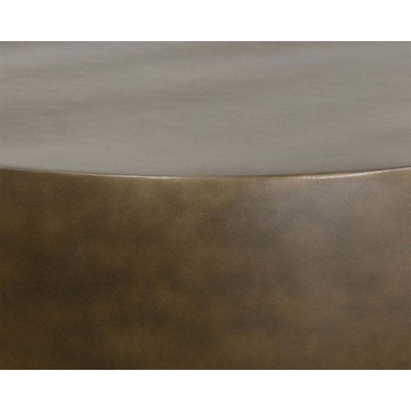 TARSUS COFFEE TABLE - PEWTER, Gold
