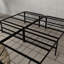 Sommier plateforme King en acier noir - Montage facile, supporte jusqu'à 907 kg, convient à tous les matelas, robuste, sans sommier tapissier, installation rapide