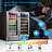30 Inch Built-In or Freestanding Wine & Beverage Cooler, Dual Zone Refrigerator with LED Lighting, Holds 28 Bottles and 80 Cans