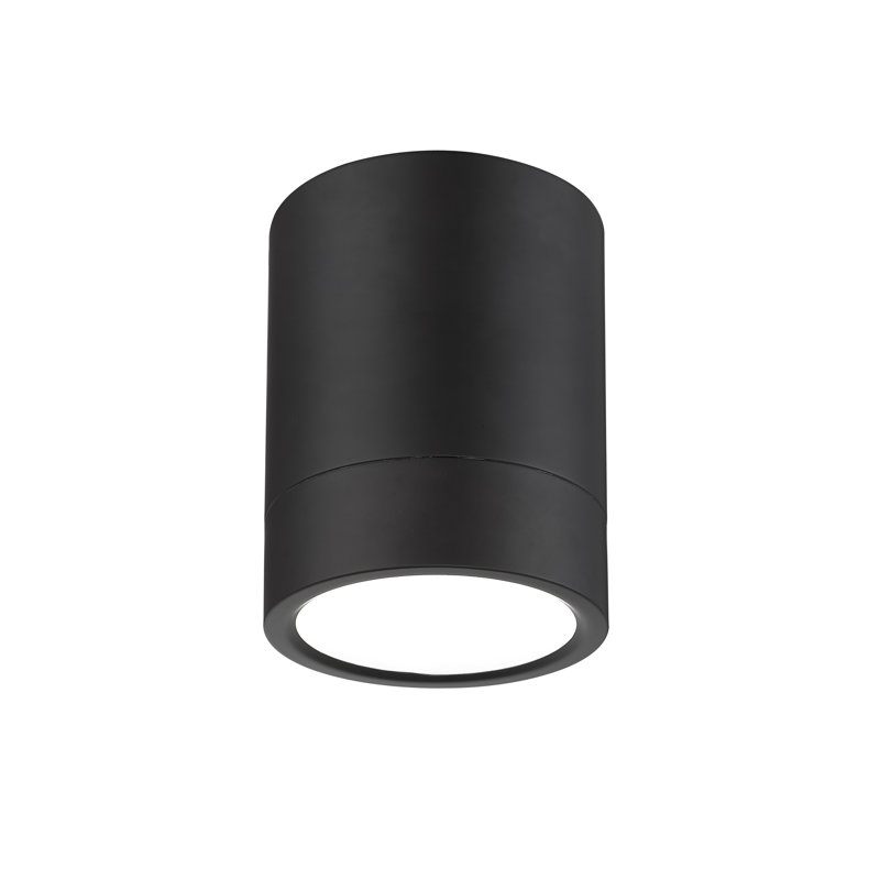 Jaylanis Acrylic LED Flush Mount, Matte Black