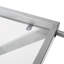Chariot-bar élégant en forme de Z avec tablettes en verre trempé et cadre en fer durable pour un décor moderne