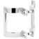 Shower Door Handle Set, 2 In. Mounting Hole Centers, Diecast Construction