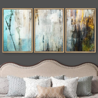 «Effet de texture grunge et orange» - 3 pièces