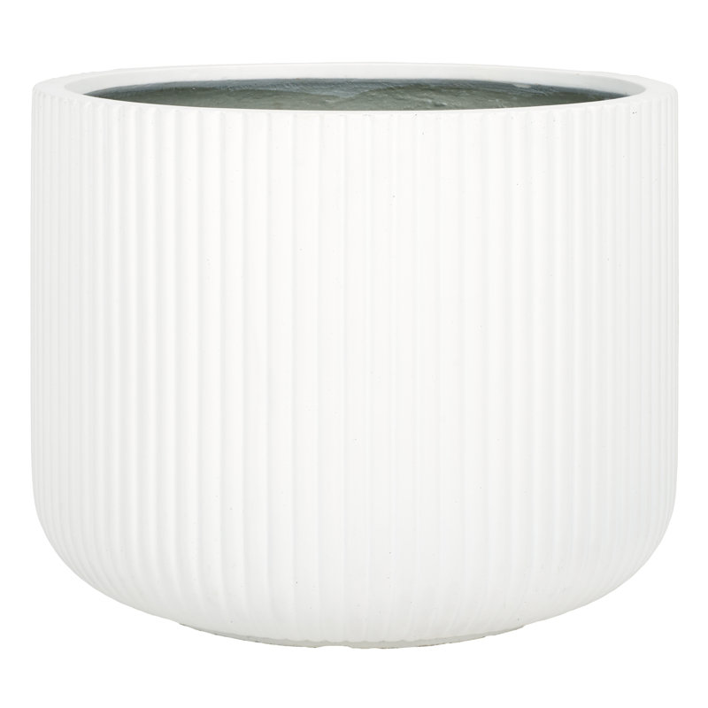 Pilger Handmade Concrete Pot Planter, White