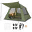 Tente de camping gonflable 94,5 po x 66,9 po, capacité de 2 à 4 personnes, résistante aux rayons UV et imperméable-129077167