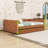 Full XL Upholstered Daybed with LED Light and Trundle-1090008169