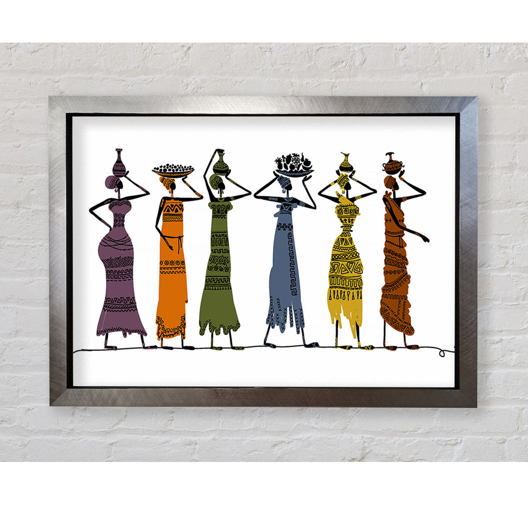 Coffeen African Tribal Art 23 Gerahmter Druck Wandkunst