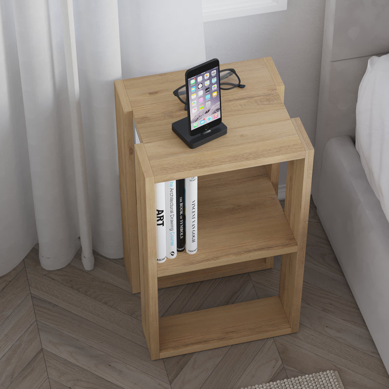 Naleah 34 cm W Bedside Table
