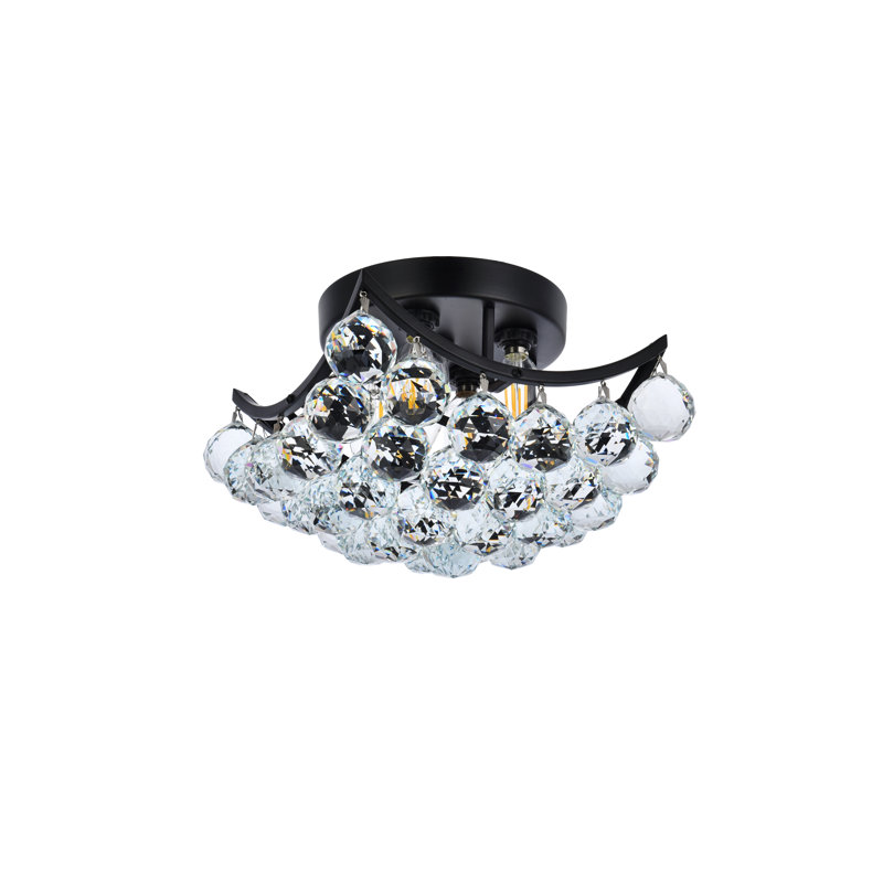Hatton Semi Flush Mount, Chrome, Royal Cut