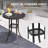 3 Pieces Outdoor Bar Set With Swivel Bar Stools-102156104