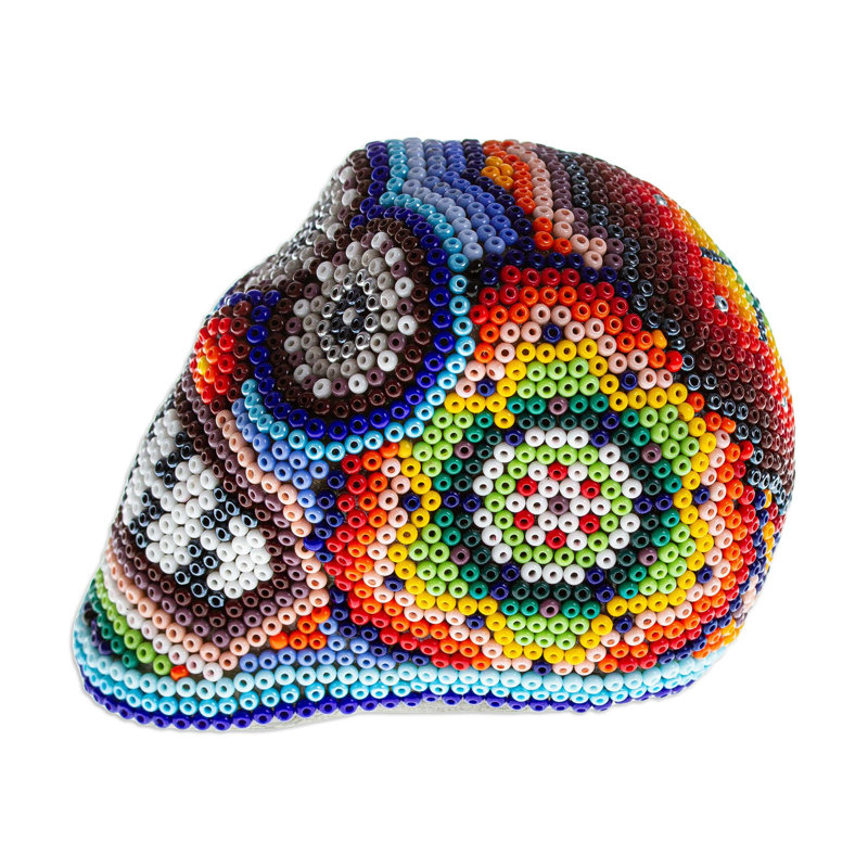 Sculpture Huichol Grin Huichol Mache