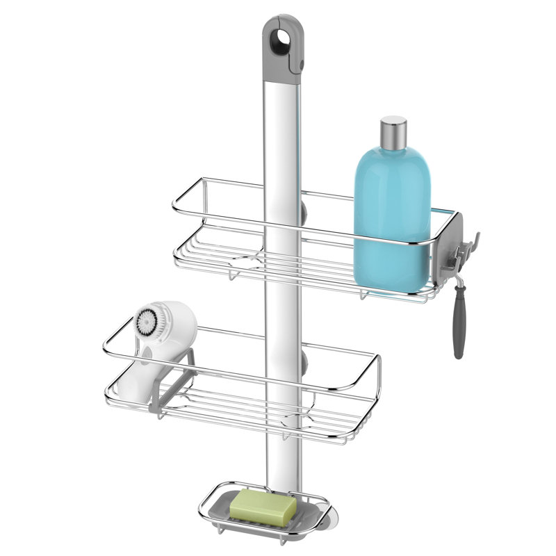 Simplehuman Adjustable Shower Caddy, 100cm H x 36.7cm W x 15cm D