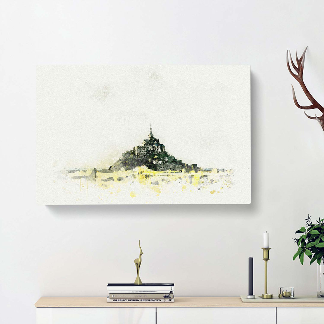 View Of Le Mont-Saint-Michel In Normandy - Wrapped Canvas