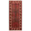 One-of-a-Kind 4'1" X 9'9" 1980s Runner Wool Area Rug in Copper