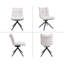 Charies Upholstered Modern 360° Swivel Dining Chair Side Chair Armless Chair for Dining Room/Living Room-1322657009-1322657021