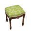 Tabouret de coiffeuse en lin Camillia Jade-1830376905-1830376918